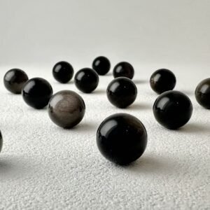 Natural Silver Sheen Obsidian Bracelet for Emotional Healing and Gentle Protection | Lumicrys